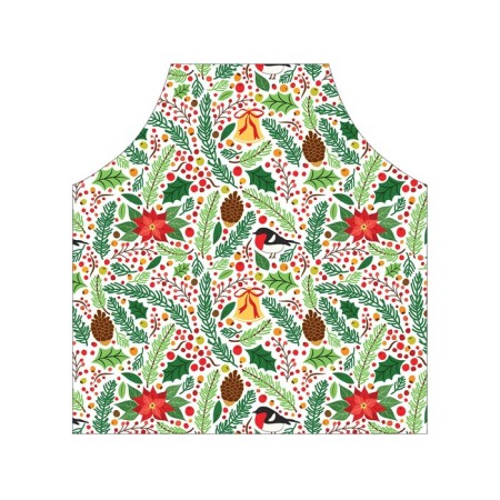 Apron kitchen with a photo print "Christmas mood", adjustable, size OS-1