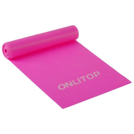 Эспандер ленточный для фитнеса ONLYTOP, 150х15х0,04 см, 10 кг, цвета МИКС-13