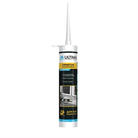 Ultima u sealant, silicone, universal, brown, 280 ml
