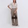 Bag Women's Baget with zipper, brown color