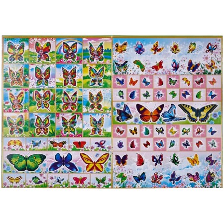 Coloring, A4 "Butterflies", 16 r., With stickers-2