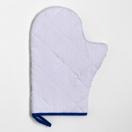 Kitchen "Blue Flowers" mittens-seizure 20x28cm, 19x19cm tack, 100% HL-2