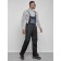 Semi -combinezone ski insulated male winter, size 52, black color