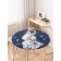 The tablecloth “Scandinavian bunny”, round, oxford, elastic band, size 140x140 cm, diameter 105-120 cm