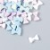 Decor for creativity Plastic "Bow" set 60 pcs matte mix 0.4x0.8 cm