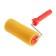 Lom roller, "cheese", foam rubber, 180 mm, handle d = 6 mm, d = 80 mm