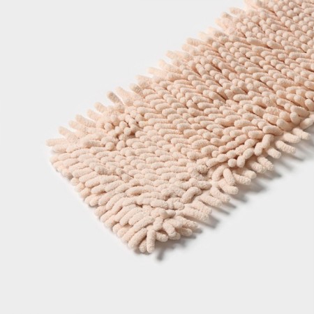 Nozzle for a flat mop of the share "pastel", 43 × 13 cm, microfiber booklies, beige color-2