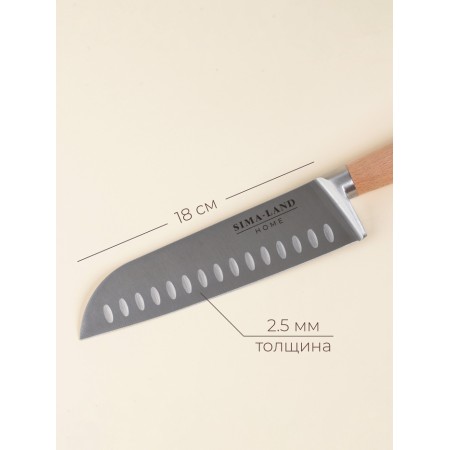 Knife Kitchen Saint -Home "Calabria", stainless steel, 18 cm, beige-1