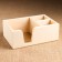 Top "rectangle" from linden, with 3 compartments, 15 × 23 × 8.5 cm