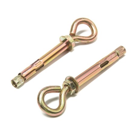 Anchor bolt, with a ring, galvanized, 10x80 mm, 50 pcs