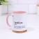 Name mug, sublimation "Zaebol", pink bottom