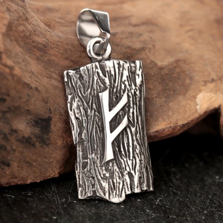 Scandinavian amulet "Runa Fehu", 3.5 g, 31x15 mm, ear of 9x5 mm-1