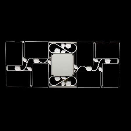 Photo frame in 8 photos 10x15 cm "roses" white 65.5x31 cm-3