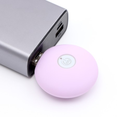 Vibroyaite with a vacuum-wave clitoris stimulant, Power Bank, Soft silicone, purple-7