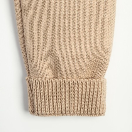 Knitted crumb set I “hare” height 74-80 cm, beige color-8