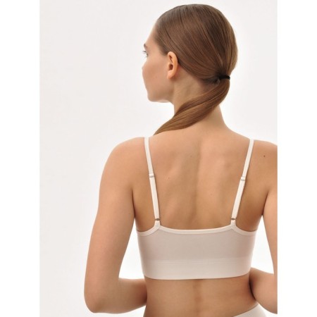 Female top on thin adjustable straps Mirey, size 48, milk color-2