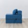 Walked armor-bed "Essen", velor fabric, blue color