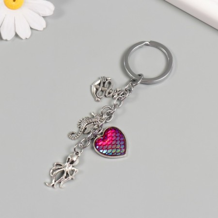 Keychain from the evil eye metal "sea" 6.5 cm-1