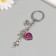 Keychain from the evil eye metal "sea" 6.5 cm
