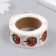 Stick Paper "Halloween. Funny pumpkin" d = 2.5 cm 500 pcs in the roll