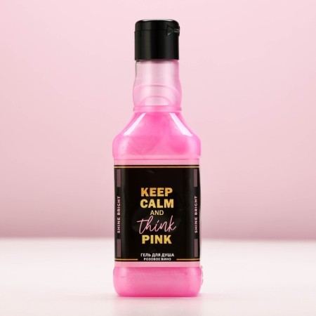 Гель для душа Keep calm and think pink, 250 мл, аромат сладкого вермута, ЧИСТОЕ СЧАСТЬЕ-1