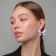 Earrings Metal "Butterflies" lace, color gasoline