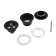 Bottom valve ACCOONA A482F, 1 1/4 ", button, black