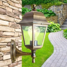 Lamp Garden Era E27, IP44, 60W, 150x210x340 mm, bronze