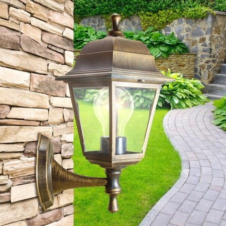 Lamp Garden Era E27, IP44, 60W, 150x210x340 mm, bronze