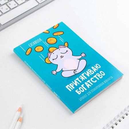 Smart notebook Cashbook A6, 68 sheets "Cash Cat"-1