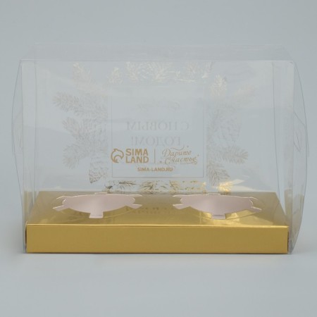 Box for the captake “Believe in the Dream”, gold, 8 x 16 x 11.5 cm, New Year-4