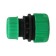 The coupling is transitional, for hoses 1/2 "(12 mm)-3/4" (19 mm), a cane connection, ABS plate, GreenGo