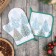 Set of kitchen. Ethel "Fairytale Forest": 19x19 cm, mittens-capture 20x28 cm, 100% HL