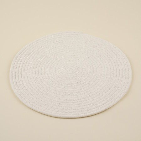 Serving napkin on the Sima-Land Home table, D = 38 cm, white color, cotton-1