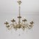 Suspended chandelier Citilux "Carmen" CL404183, 80x80x60 cm, 8x60W, E14, brown color