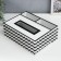 MDF box for napkins with a stand "Zigzag. Geometry" Belo-CHRURAL 9X18X24 cm