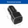 Car adapter CARLINE® 1XUSB 2.1A in a cigarette lighter 12/24V, Black Color Black