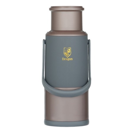 Thermos 1.2 l, with a glass flask, retains heat 24 hours, brown