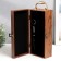 Casket wood, leatherette for a bottle "Grapes" 3 objects 35x11x15.5 cm