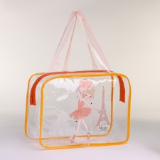 Lightning cosmetic bag, orange color