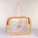 Lightning cosmetic bag, orange color