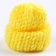 A knitting hat knitted, set 10 pcs., Yellow color, size 1 pc. - 3 × 4 cm