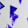 Garland "flags", 20 flags, 10 meters, blue color