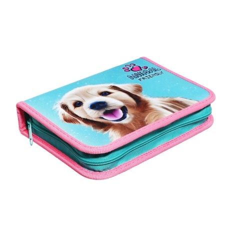 Penal 1 section, 140 x 200 x 40 mm, 2 folding strips, fabric, PCT 09-20-1 "Fluffy Friend"-1