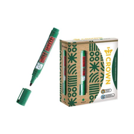 Permanent marker 3.0 mm, Crown Multi Marker, Green