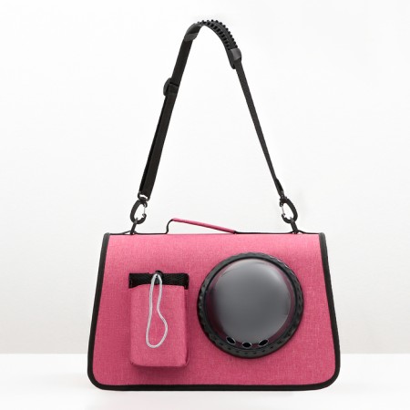 Board-carrier with an organizer and porthole, 43 x 24 x 28 cm, pink-1