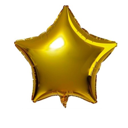 Foil ball 18 "Star - gold", 1 pc.