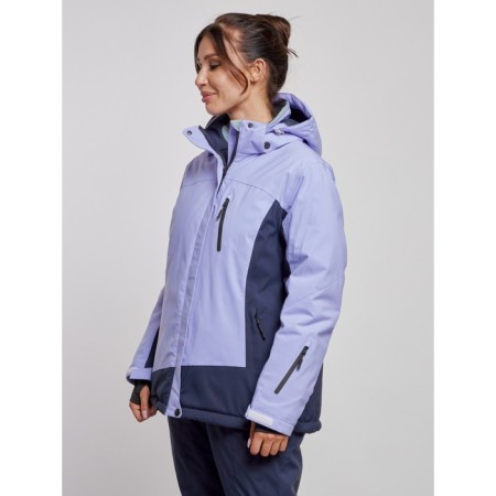 Ski jacket women's winter, size 56, purple color-1