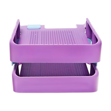 A set of horizontal trays - Erichkrause Forte, Manga, with lateral mounts, 2 pieces, green-9