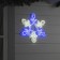Neon figure "Snowflake", 37 cm, 288 LED, 12 V, 8 modes, glow of blue/white